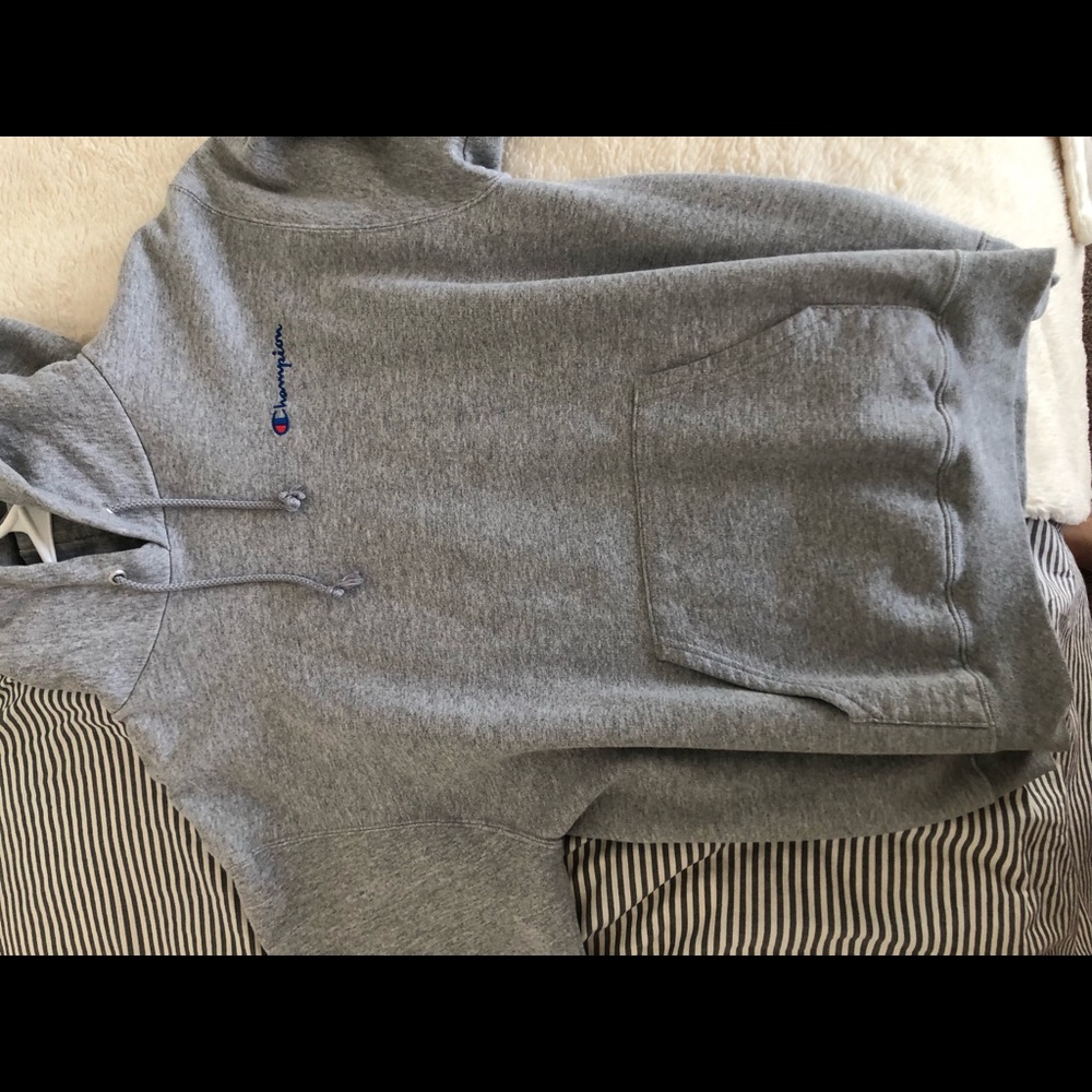 Grey champion hoodie